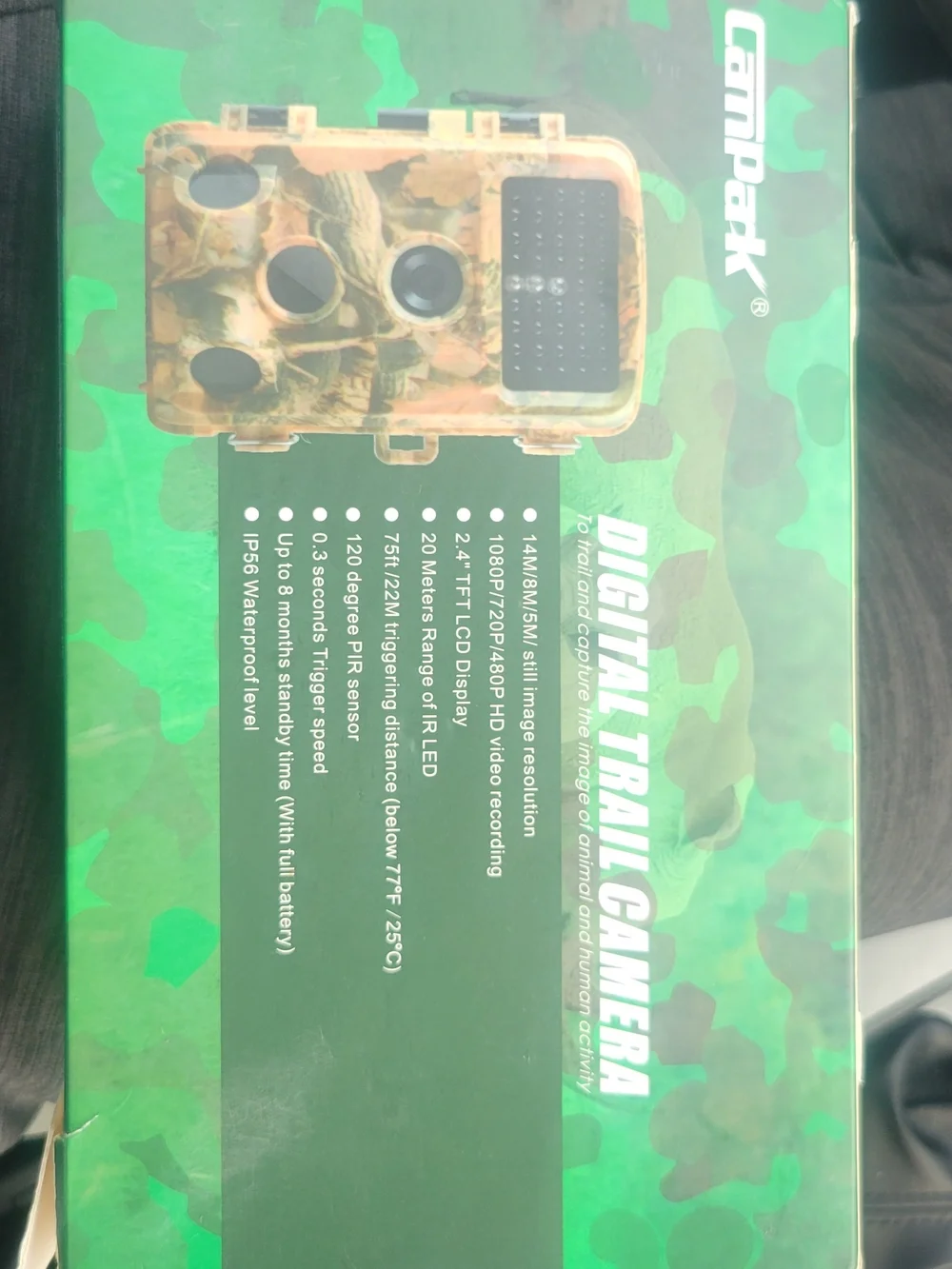 2 Camo Trail Game Camera with USB Cable 4k $80 For Both